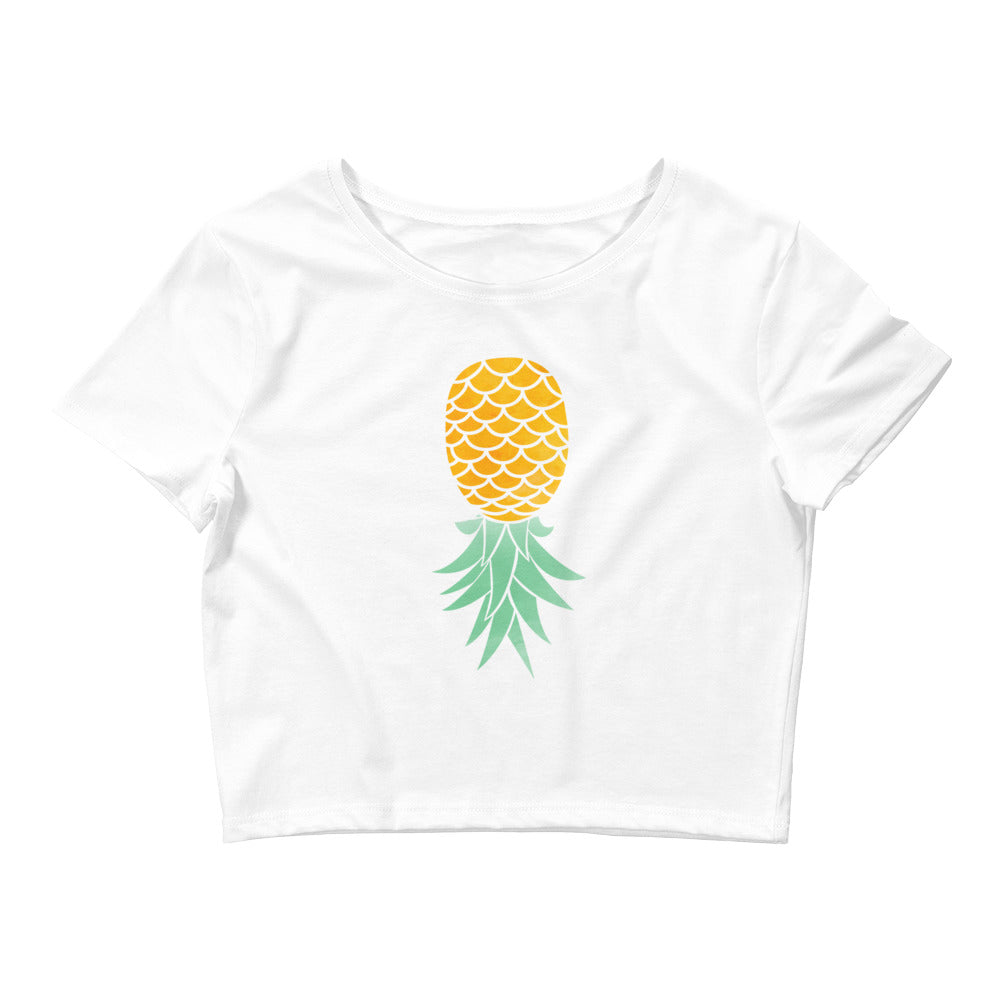Swinger Upside Down Pineapple Cropped Tee